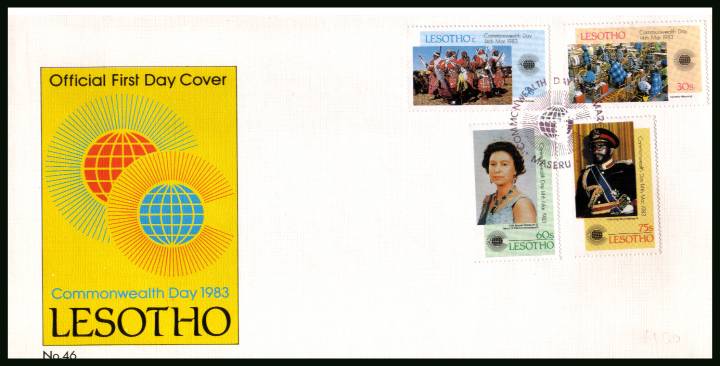 Commonwealth Day<br/>on an unaddressed official illustrated First Day Cover