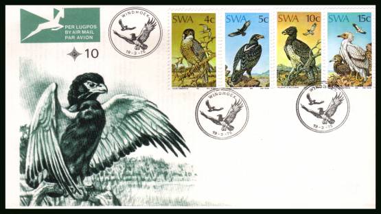 Protected Birds of Prey<br/>on an official unaddressed First Day Cover<br/>Cover number:10