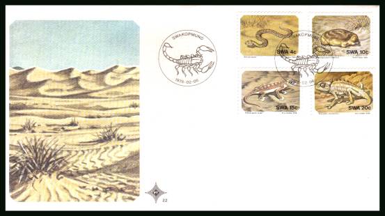 Small Animals<br/>on an official unaddressed First Day Cover<br/>Cover number:22
