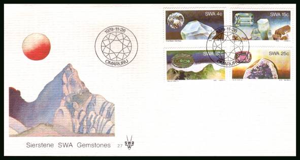 Gemstones<br/>on an official unaddressed First Day Cover<br/>Cover number:27