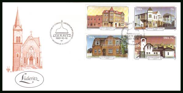 Historic Buildings<br/>on an official unaddressed First Day Cover<br/>Cover number:34