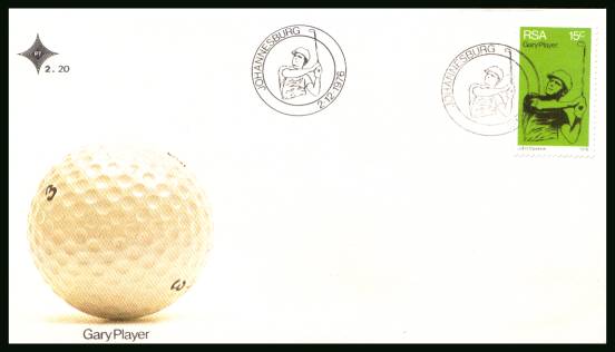 Sports - Golf<br/>on an official unaddressed First Day Cover
<br/>Cover number:2.20