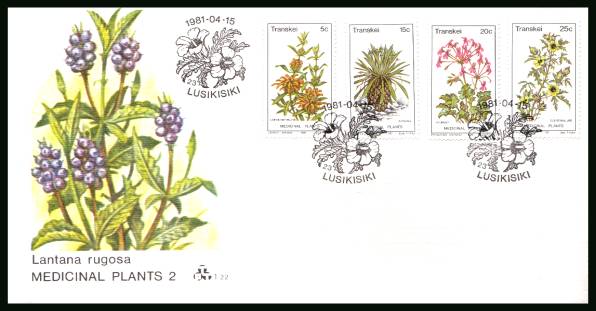 Medicinal Plants - 2nd Series<br/>on an official unaddressed First Day Cover