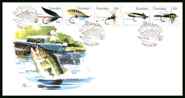 Fishing Flies - 3rd Series<br/>on an official unaddressed First Day Cover