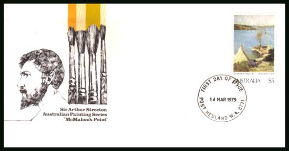 $5 Definitive single<br/>on an official unaddressed First Day Cover