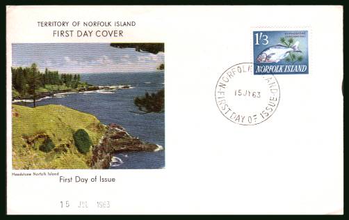 1/3d Fish definitive single<br/>on an illustrated unaddressed First Day Cover 

