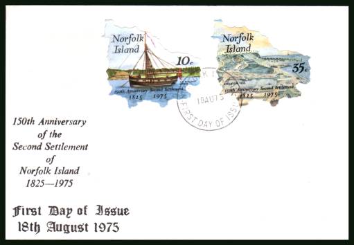 150th Anniversary of Second Settlement <br/>on an illustrated unaddressed First Day Cover 

