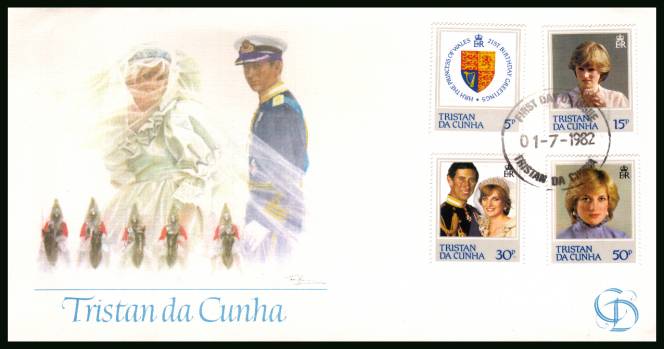 21st Birthday of Princess of Wales<br/>on an unaddressed First Day Cover
