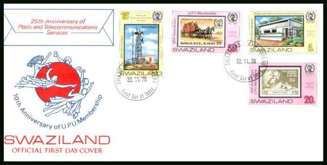Post Office Anniversaries<br/>on an unaddressed official First Day Cover