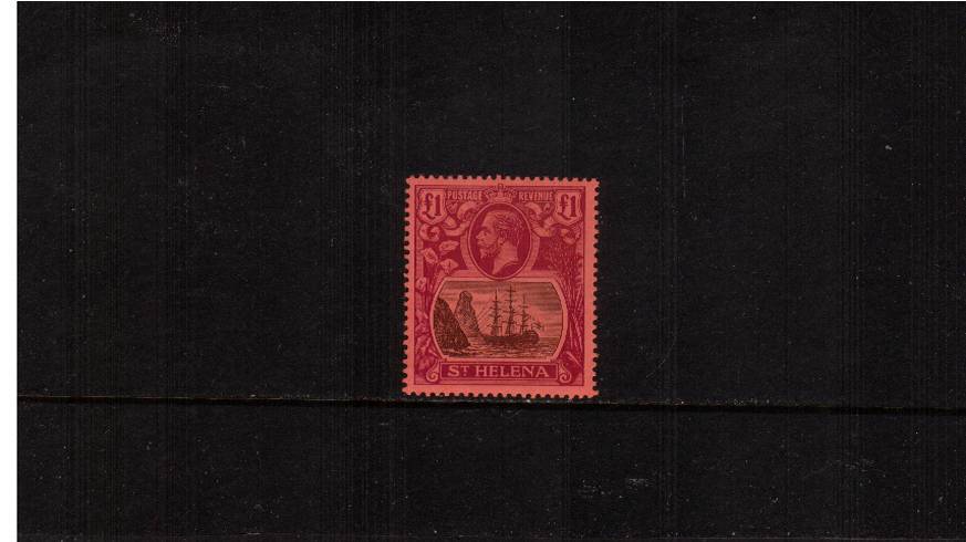 The 1 Grey and Purple on Red<br/>
A sunning, completely faultess superb unmounted mint top value to the definitive set. A real gem, rare so fine!!
<br><b>XWX</b>
