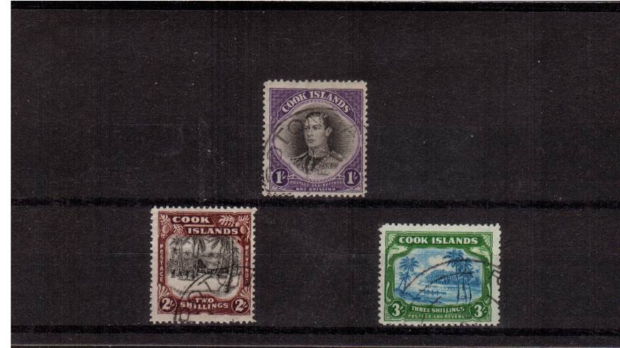 A superb fine used set of three with lovely cancels.
<br/><b>QBQ</b>