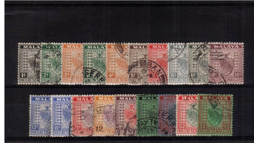 A superb fine used set of nineteen each stamp being a selected example. SG Cat 375
<br><b>QNQ</b>