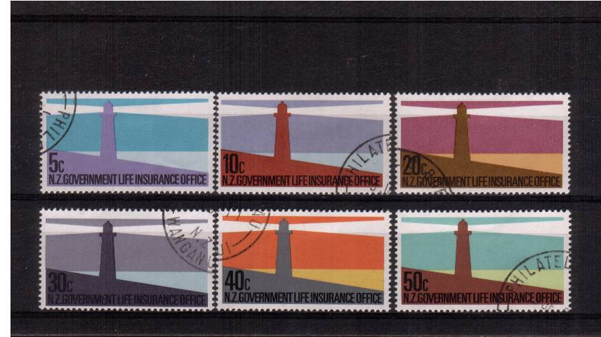 N.Z. GOVERNMENT LIFE INSURANCE OFFICE<br/>
The ''Lighthouse'' set of six superb fine used.

<br/><b>QSQ</b>