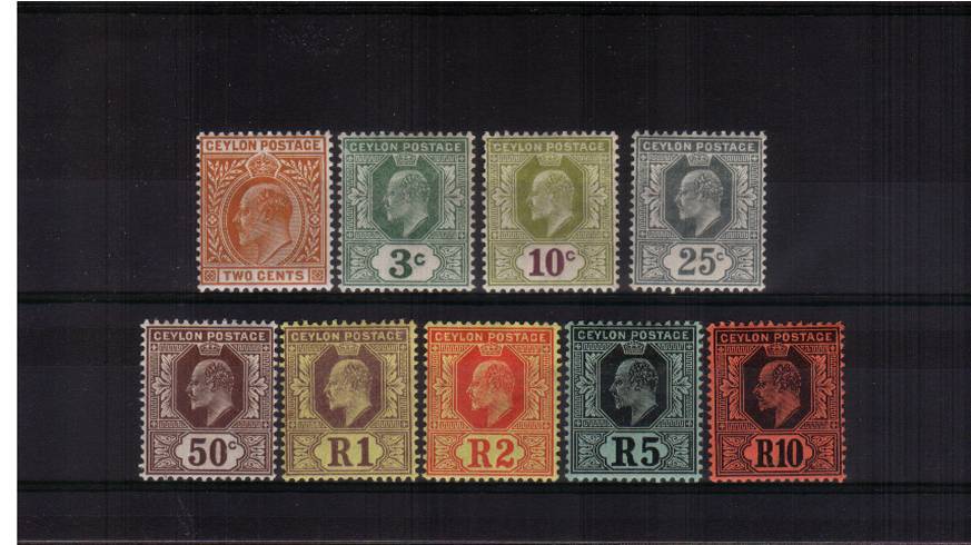 The WATERMAK MULTIPLE CROWN set of nine very fine lightly mounted mint. A lovely bright and fresh set.
<br/><b>QUQ</b>