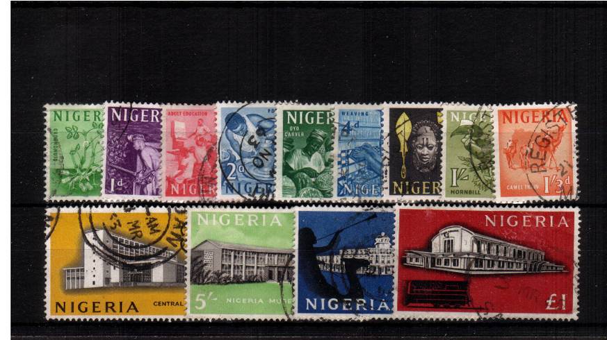 Superb fine used set of thirteen with   a feint crease on the 1 mentioned for accuracy. SG Cat 26