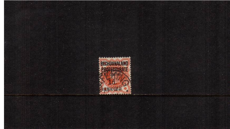 1d on d Vermilion<br/>
A superb fine used stamp cancelled with poart of a MAFEKING - CGH circular date stamp. Superb!<br/>SG Cat 80  

<br/><b>UAU</b>