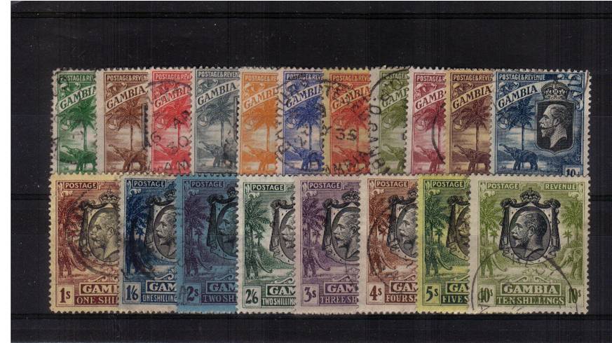 A superb fine used set of seventeen with each stamp cancelled with part CDS cancel. SG Cat 550
<br/><b>UAU</b>