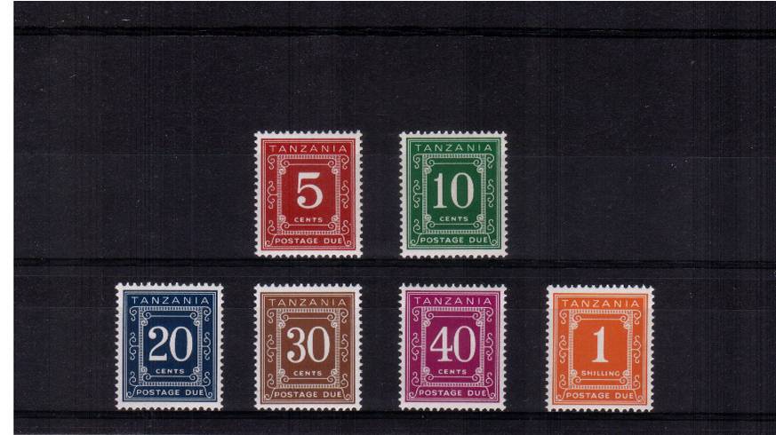 The POSTAGE DUE set of six<br/>on Glazed Ordinary Paper with PVA gum.<br/>
A superb unmounted mint set of six. SG Cat 17
