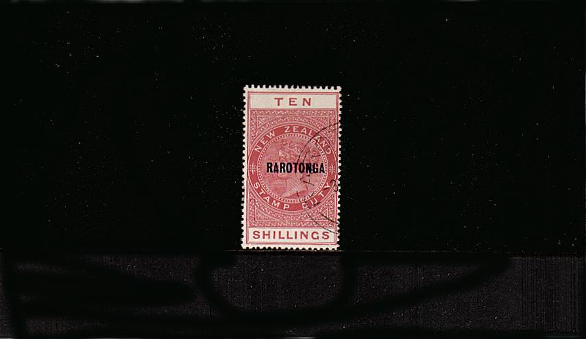 10/- Brown-Red on ''Cowan'' paper<br/>A stunning superb used single. SG Cat 250
<br/><b>UDX</b>