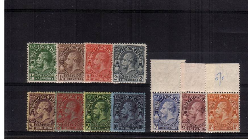 The George 5th set of eleven lightly mounted mint with the marginal stamps being unmounted mint.
<br/><b>UEU</b>
