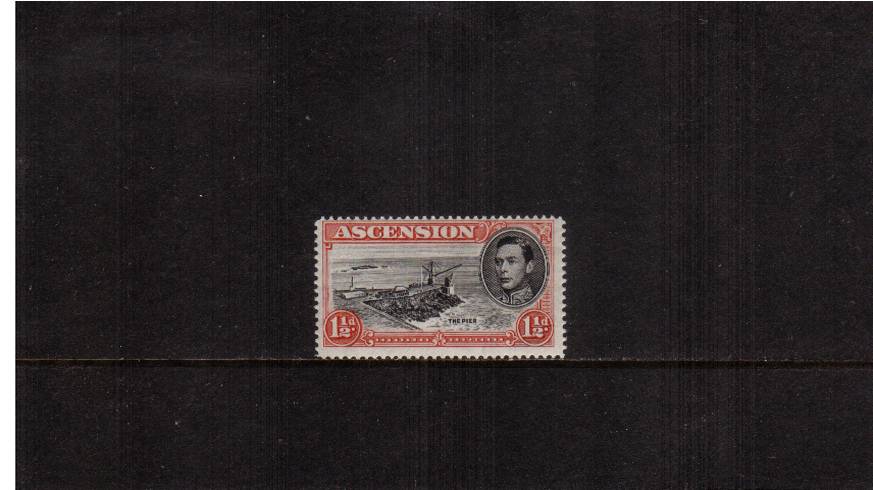 1d Black and Rose-Carmine - Perforation 14<br/>
A fine very, very lightly mounted mint single showing the<br/>
Gibbons illustrated variety <b>''Davit Flaw''.</b><br/>
SG Cat 130 


<br/><b>UEUa</b>