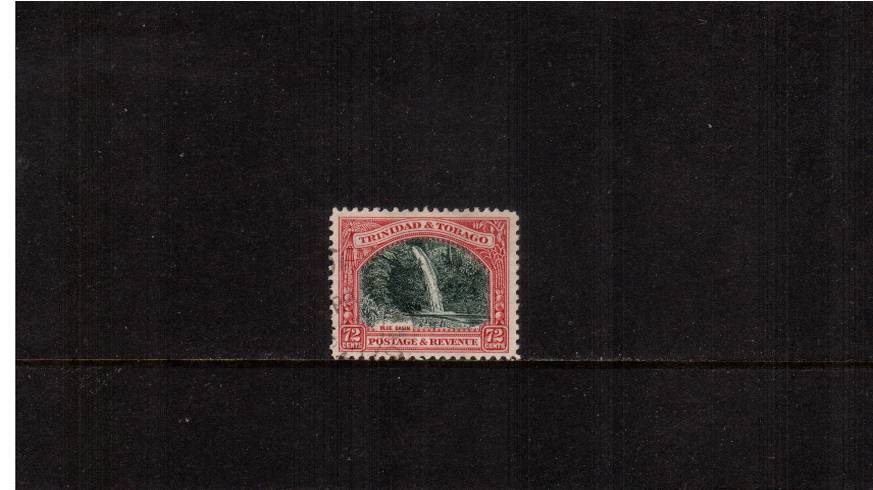 72c Myrtle-Green and Carmine<br/>A superb fine used single but with a couple of nibbled perfs at left. SG Cat 30