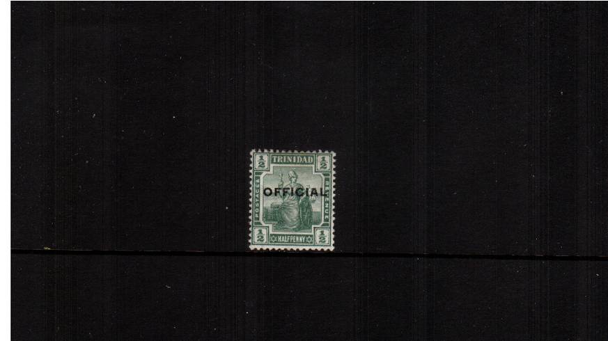 The d Green ''Britannia'' overprinted ''OFFICIAL'' lightly mounted mint.