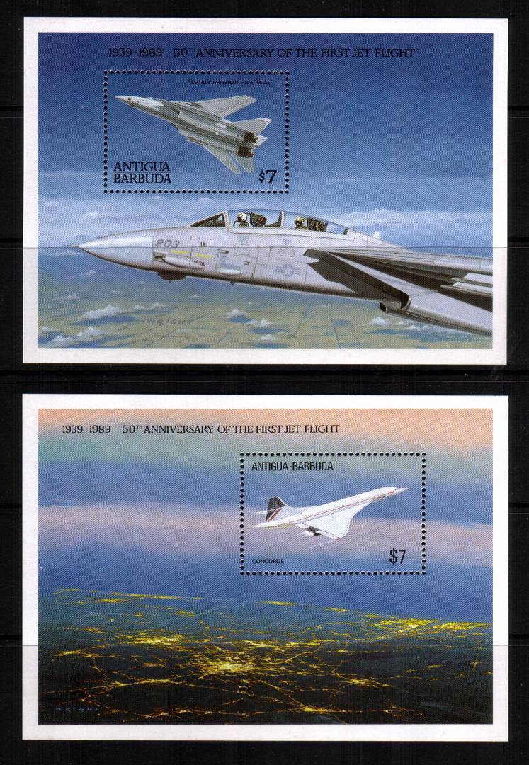 50th Anniversary of First Jet Flight<br/>
A pair of minisheets superb unmounted mint.