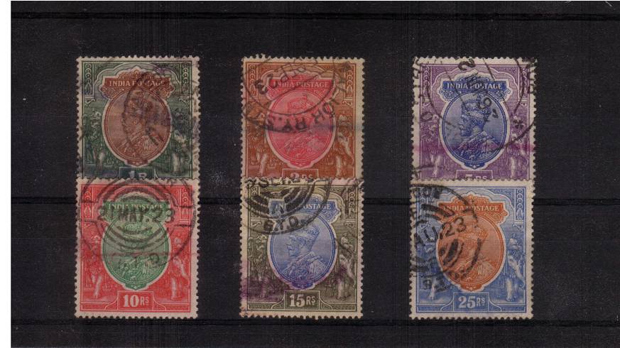 A good used set of the six top values all with the single STAR watermark. <br/>Odd minor faults refelected in the price. SG Cat 137
<br/><b>QDX</b>