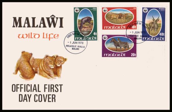 Endangered Species set of four on an official First Day Cover