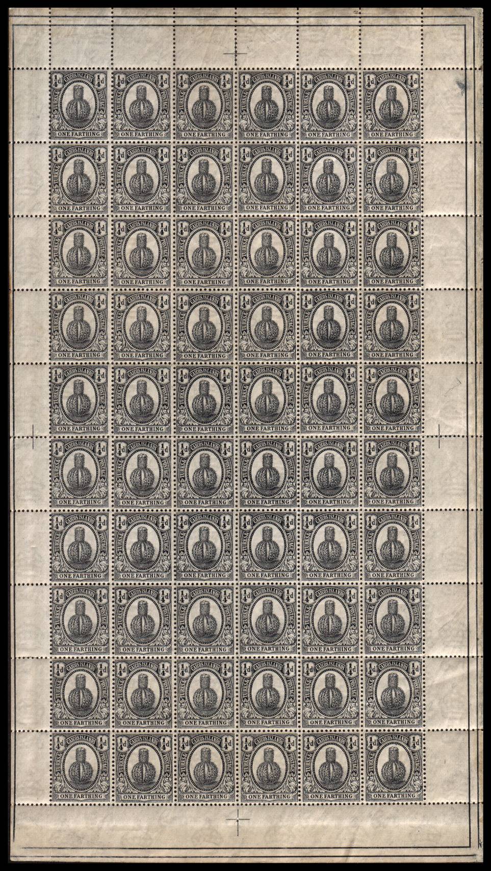 c Black - Multiple Script CA<br/>
A superb unmounted mint complete sheet of sixty.<br/>
A lovely ''album sized'' sheet. Pretty! <br/>SG Cat for mounted singles 90
<br/><b>QLX</b>