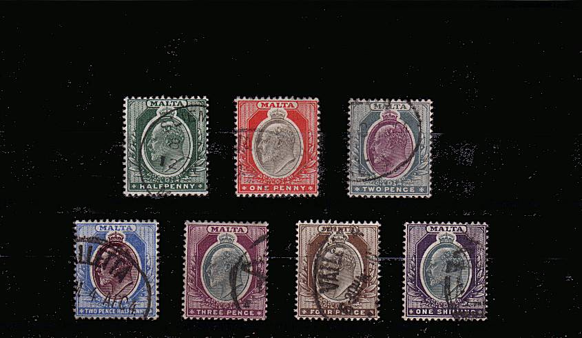 The King Edward 7th set of seven fine used.<br/>SG Cat 35

<br/><b>QPX</b>