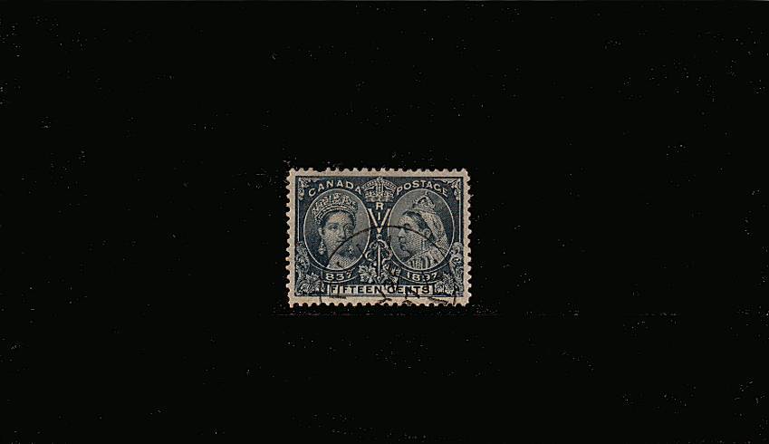 15c Slate ''Queen Victoria Jubilee Issue''<br/>A superb fine used single cancelled with a crisp CDS<br/>but with a pulled perft top left. SG Cat 120


<br/><b>QPX</b>