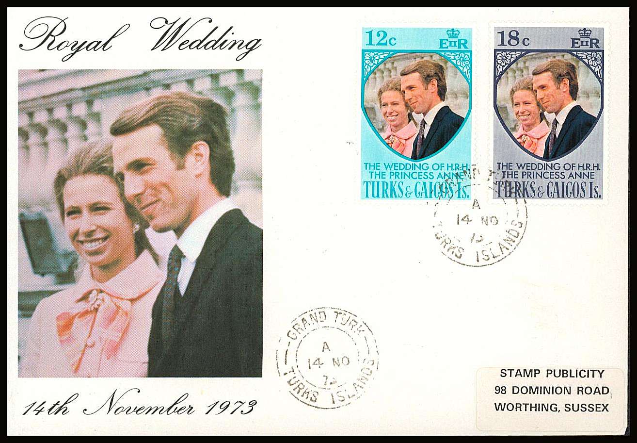 Royal Wedding set of two on a small neat colour First Day Cover.