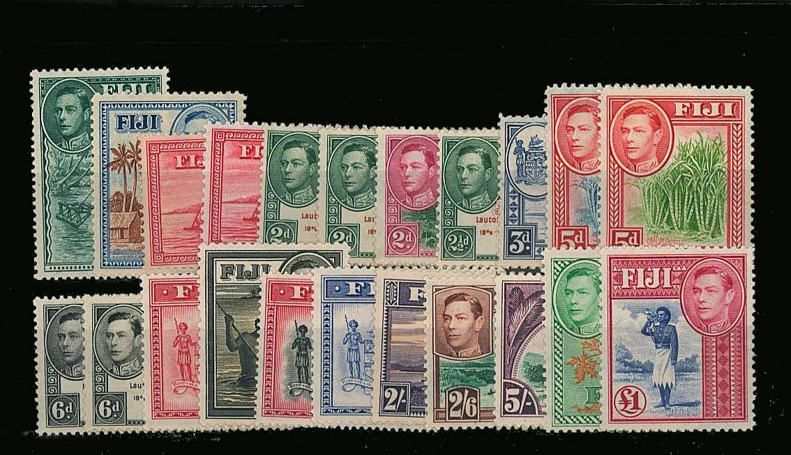 The complete set of twenty-two good lightly mounted mint.<br/>SG Cat £275
<br/><b>QQL</b>