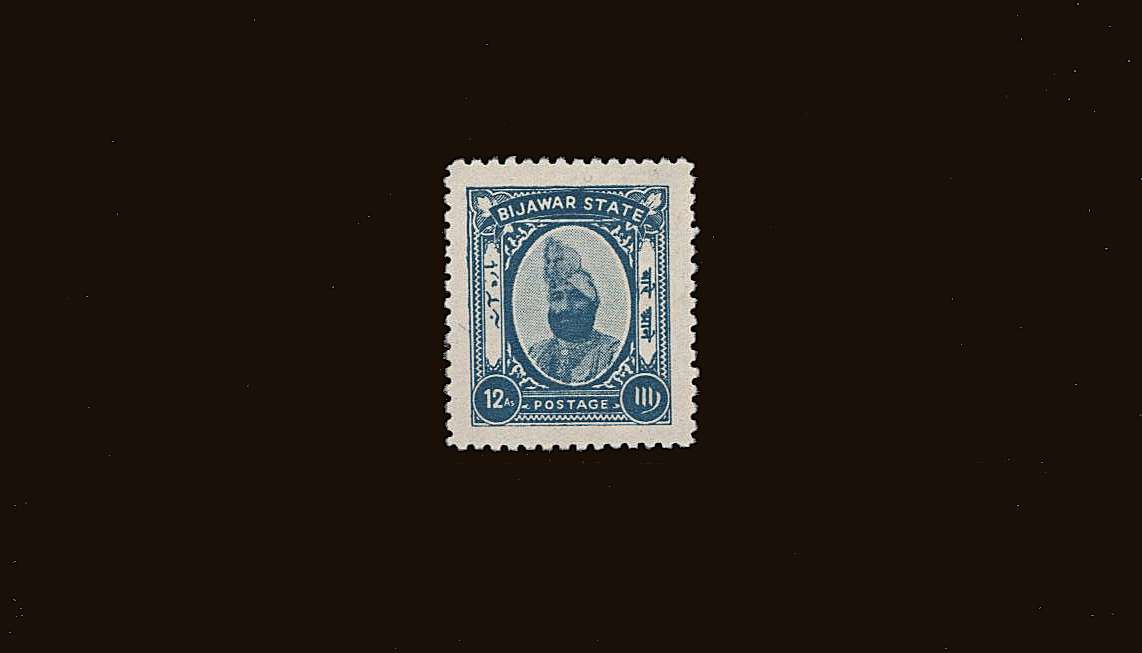 12a Greenish Blue<br/>
A fine lightly mounted mint single with excellent centering. 
<br/><b>QQU</b>