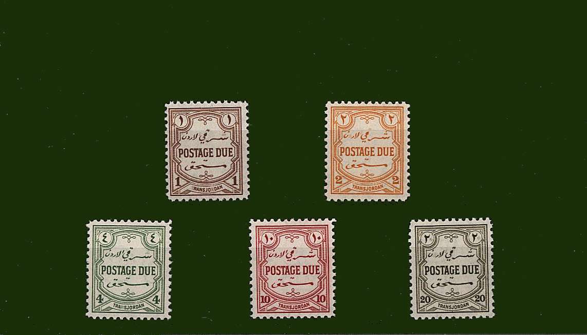 POSTAGE DUES set of five superb unmounted mint.
<br><b>BBF</b>