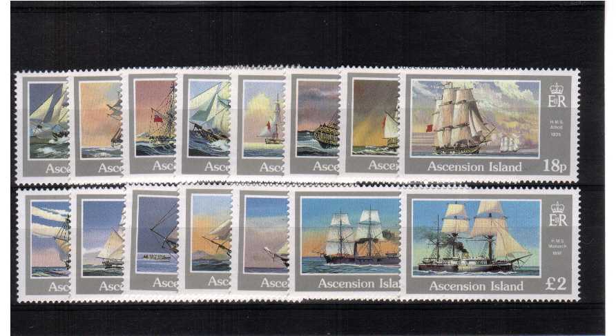 Ships - A superb unmounted mint set of fifteen.<br><b>QQY</b>