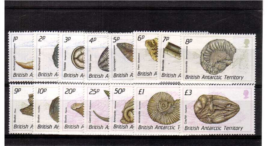 Fossils - A superb very lightly mounted mint set of fifteen.<br/><b>QQIG</b>
