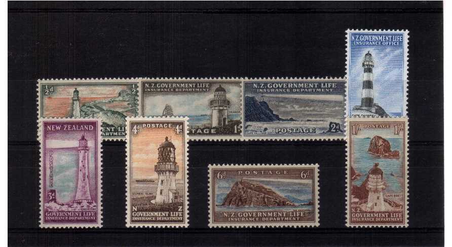 LIFE INSURANCE - Lighthouses<br/>
A superb unmounted mint set of eight
.<br/><b>QSQ.</b>