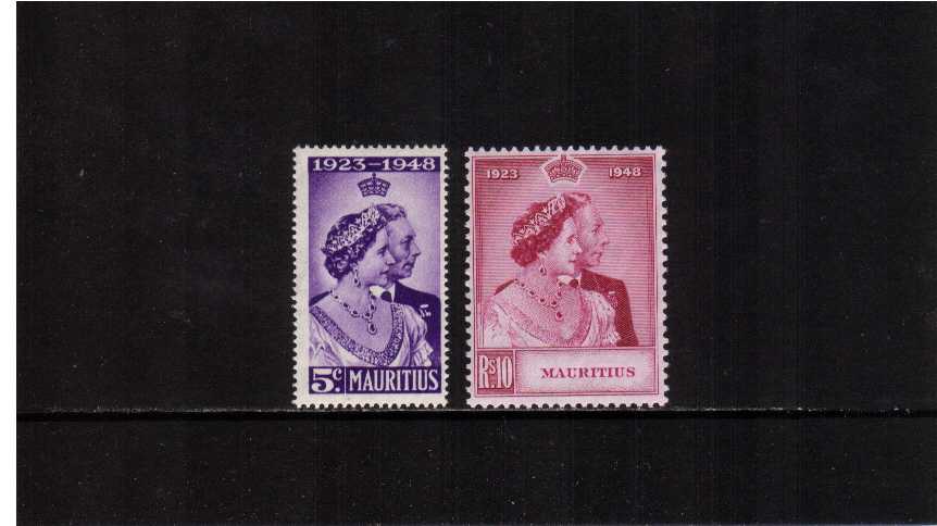 The 1948 Royal Silver Wedding set of two superb unmounted mint.<br/><b>SEARCH CODE: 1948RSW</b><br><b>BBQ</b>