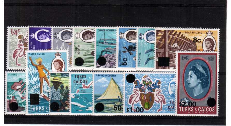 A superb unmounted mint Decimal <br/>currency overprint set of fifteen.