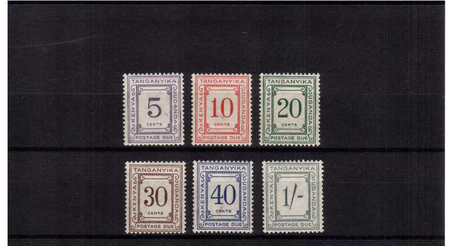 A fine mounted mint set of six with several being unmounted.