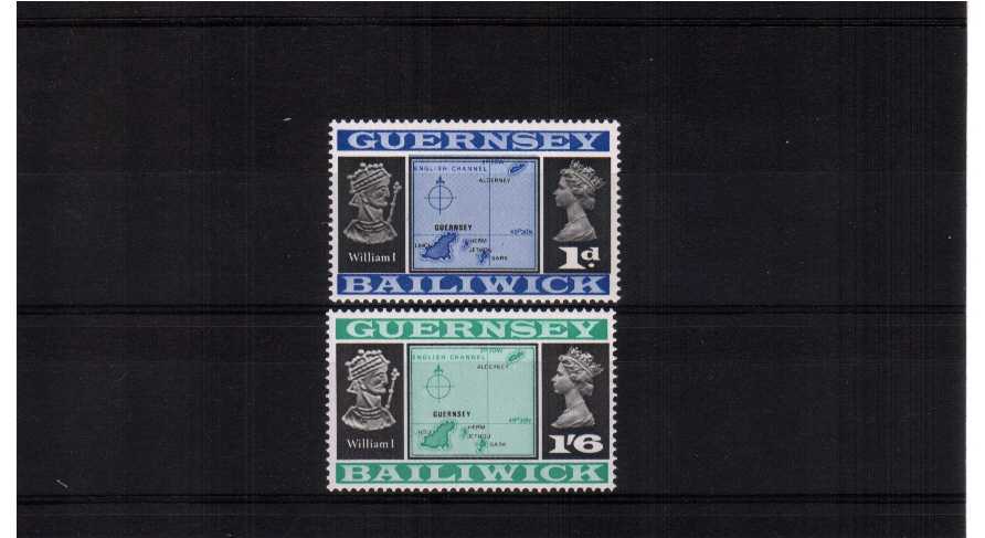 Corrected latitude - superb unmounted mint set of two