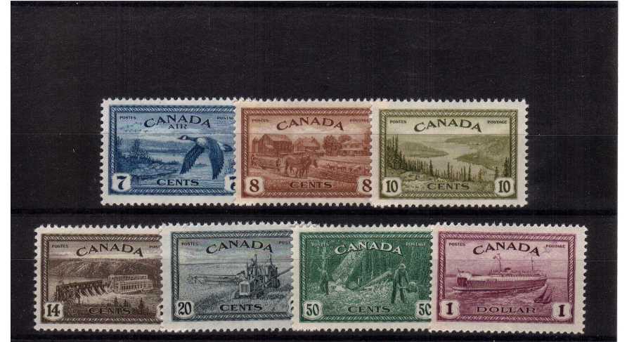 The Peace Re-Conversion set.<br/>A fine lightly mounted mint set of seven.<br><b>BBP</b>