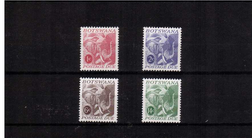 African Elephant - Postage Due set of four superb unmounted mint<br/><br/>
<b>NYQ08</b>