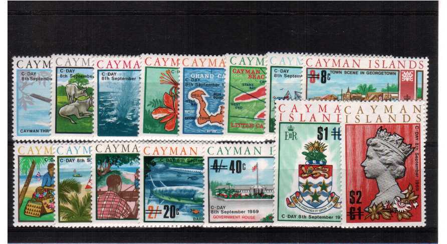 The Surcharged set of fifteen superb unmounted mint.<br/><b>QDX</b>