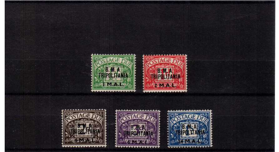 Postage Due fine mounted mint set of five<br/><b>QQL</b>