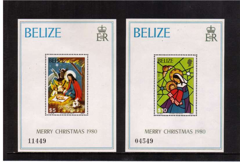 Christmas set of two minisheets superb unmounted mint.