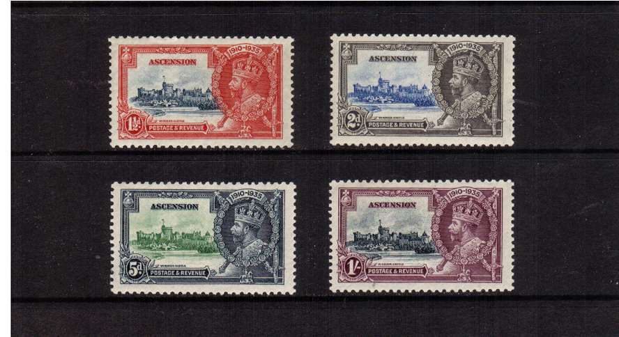 Silver Jubilee set of four superb unmounted mint.<br/><b>SEARCH CODE: 1935JUBILEE</b><br><b>QMQ</b>